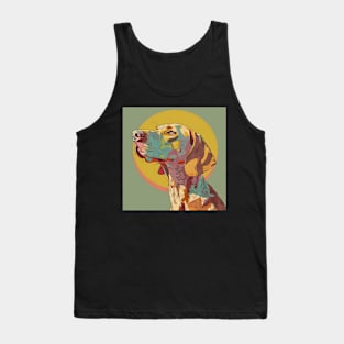 Retro Vizsla: Pastel Pup Revival Tank Top